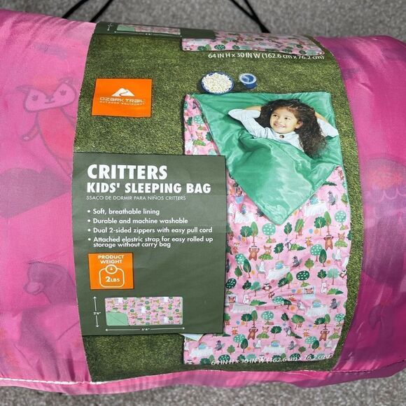 Ozark Trail Critters Kids Sleeping Bag - Picture 3 of 6